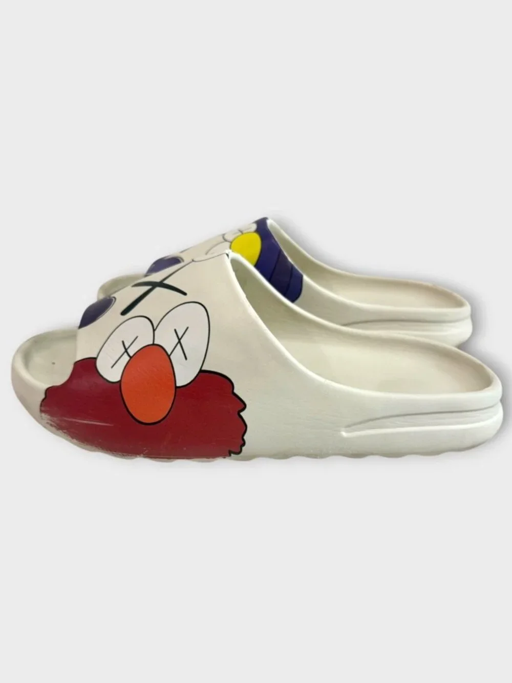 KAWS Elmo Pillow Moon Slippers Slides Sandals Size EU 44-45